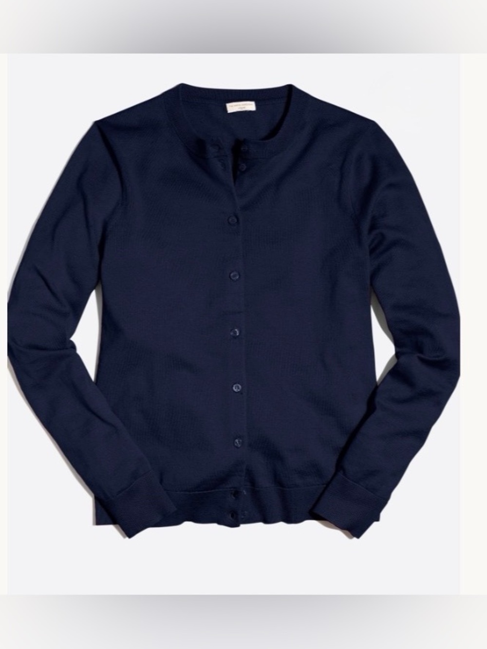 J.Crew Factory. Classic cotton cardigan sweater.Navy.XS.NWT.